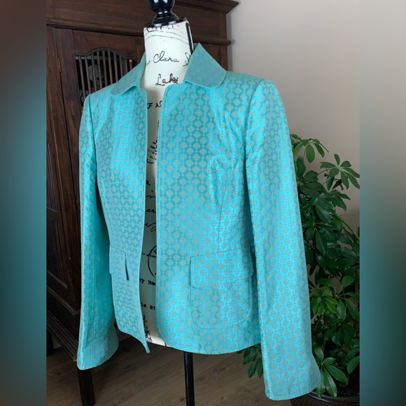 Vintage Ellen Tracy Jacquard Jacket - Picture 3 of 10